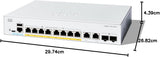Cisco Catalyst 1300-8FP-2G Managed Switch, 8 Port GE, Full PoE, 2x1GE