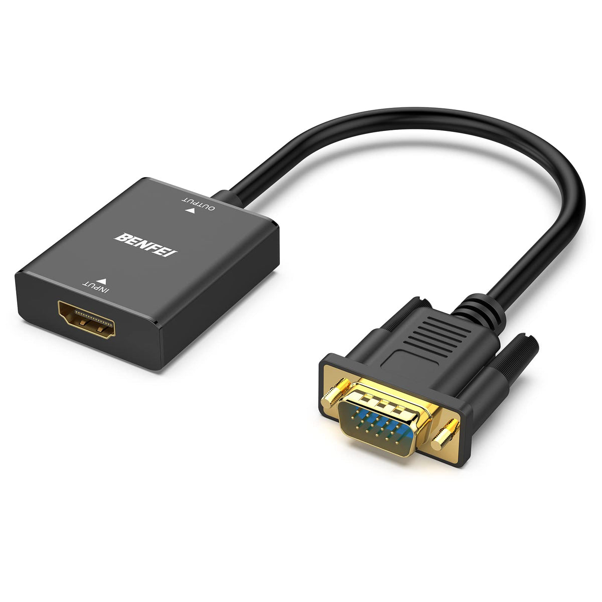 BENFEI HDMI to VGA, Uni-Directional HDMI (Source) to VGA (Display) Ada