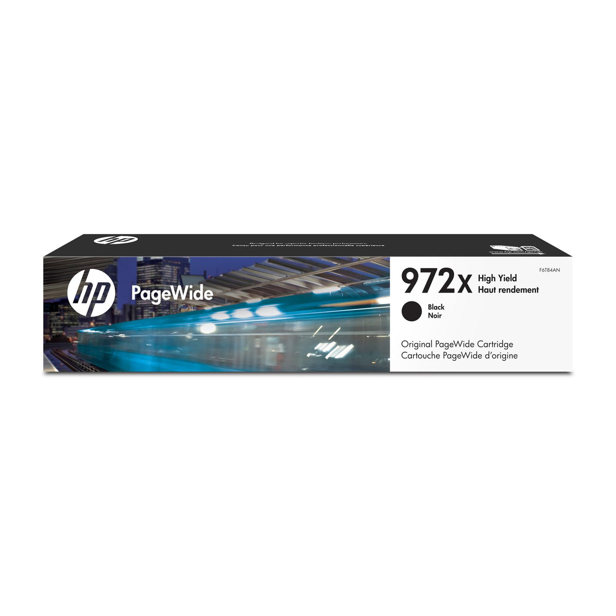 HP 972X High Yield Black Original PageWide Ink Cartridge (F6T84AN) L B