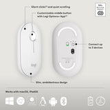 Logitech Pebble Mouse 2 M350s Slim Bluetooth Wireless Mouse, Portable,