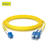 Câble de raccordement de fibre optique 10Gtek OS2 - Jarretière monomode 10Gb/Gigabit LC vers SC