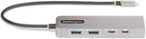 StarTech.com 3-Port USB-C Hub, 2.5 Gbps Ethernet, 100W PD Pass-Through