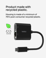 Belkin Connect USB-C to Ethernet + Charge Adapter 100W w/Gigabit Ether