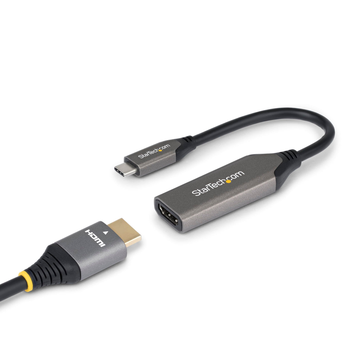 Adaptateur StarTech USB-C vers HDMI, 8K 60HZ / 4K 120HZ, compatible Thunderbolt / USB4, convertisseur USB C vers HDMI 2.1, HDR10+, câble de 20 cm (7,9 po)