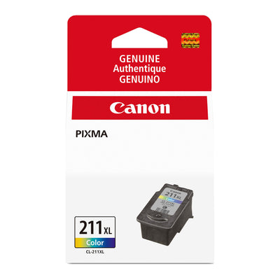 Canon Genuine Canon CL-211XL HIGH Yield Ink Cartridge, Tri-Colour