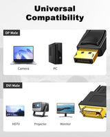 10FT DISPLAYPORT TO DVI CABLE ADAPTER