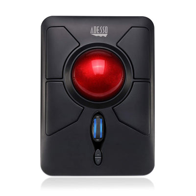 Adesso T50 Wireless Ergonomic Finger Trackball Mouse, 50.8mm Index Fin