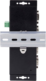 Adaptateur série 4 ports StarTech vers Ethernet, serveur de périphériques série IP pour périphériques RS232, montable au mur/sur rail DIN, boîtier métallique, RJ45 LAN vers série DB9