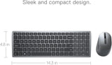 Dell Multi-Device Wireless Keyboard and Mouse Combo - KM7120W - USB Re