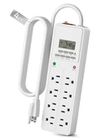 BN-LINK 8 Outlet Surge Protector with 7-Day Digital Timer (4 Outlets T