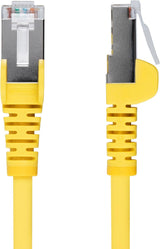 10ft Yellow CAT6a Ethernet Cable, Snagless RJ45, 10G, 100W PoE, S/FTP, LSZH, 27AWG Pure Bare Copper, 500MHz, Shielded Network Patch Cord