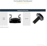 StarTech.com 12-Inch 8U Open Frame Wall Mount Equipment Rack RK812WALL