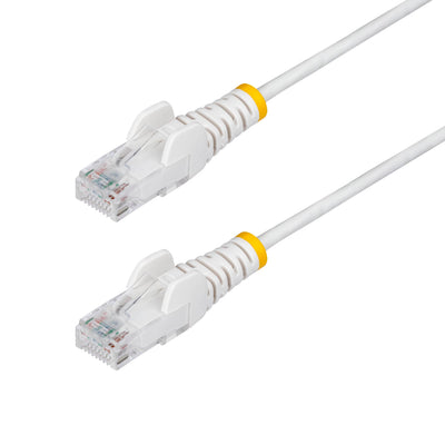 StarTech.com 50ft White Slim CAT6 Ethernet Cable, Snagless RJ45, LSZH