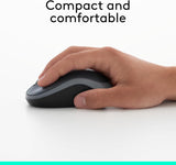 Logitech M185 Wireless Mouse, 2.4GHz with USB Mini Receiver, 12-Month