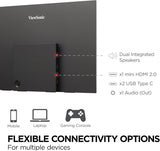 Moniteur OLED portable ViewSonic VX1655-4K-OLED de 15,6 pouces, 4K UHD avec 2