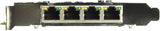 Carte réseau PCIe Gigabit PoE (Power over Ethernet) à 4 ports StarTech.com
