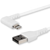 StarTech.com 2m USB A to Lightning Cable - Durable 90 Degree Right Ang