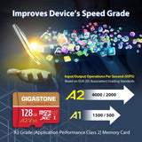 【5-Years Data Recovery】 GIGASTONE Memory Card 128GB, 4K Pro Camera, Co