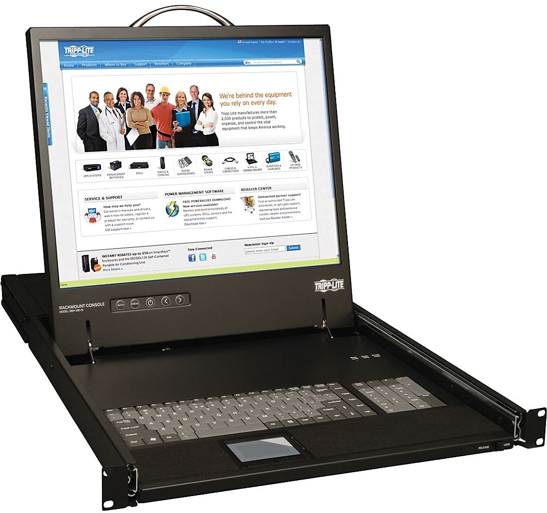 Tripp Lite B021-000-19 Console montable sur bâti 1U avec écran LCD 19 po, 1 port