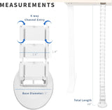 VIVO Vertebrae Cable Management Kit, Height Adjustable Desk Quad Entry