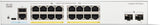 Cisco Catalyst 1300-16P-2G Managed Switch, 16 Port GE, PoE, 2x1GE SFP,