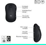 Logitech M185 Wireless Mouse, 2.4GHz with USB Mini Receiver, 12-Month