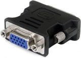 StarTech.com DVI to VGA Cable Adapter - Black - M/F - DVI-I to VGA Con
