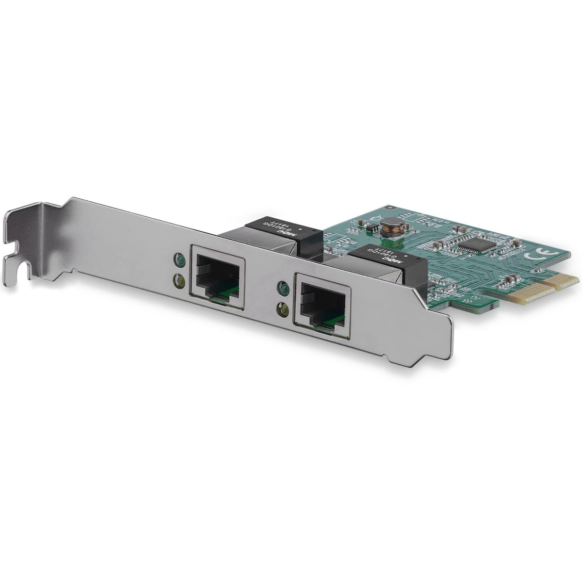 StarTech.com Dual Port PCIe Network Card - Low Profile - RJ45 Port - R