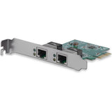 StarTech.com Dual Port PCIe Network Card - Low Profile - RJ45 Port - R