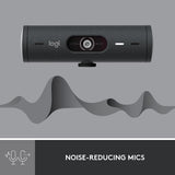 Logitech Brio 500 Full HD Webcam with Auto Light Correction, show Mode