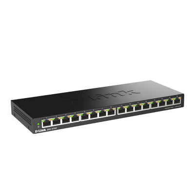 D-Link 16-Port Gigabit Unmanaged Ethernet Switch, Plug and Play, Slim