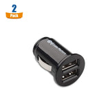 Cable Matters 2-Pack 4.8A 24W Flush Mount Dual USB Car Charger, Compac