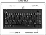 Adesso 2.4 GHz RF Wireless Mini Trackball Keyboard (WKB-3100UB)