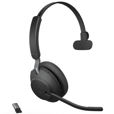 Jabra Evolve2 65 - USB-A UC Mono - Black USB-A Dongle All Platforms Si