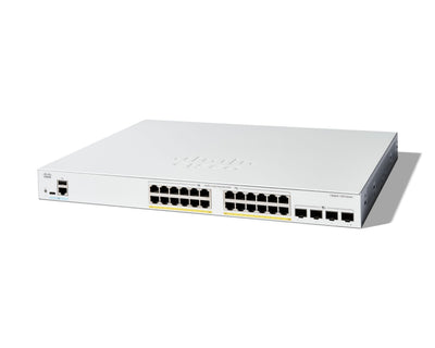 Cisco Catalyst 1300-24FP-4X Managed Switch, 24 Port GE, Full PoE, 4x10