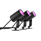 Philips Hue Lily Outdoor Spotlight 3-Pack, 16M Colors
