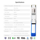 100 Mellanox Compatible 40GBASE-LR4 QSFP+