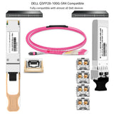 Transcepteur 100GBASE-SR4 QSFP28 pour Dell