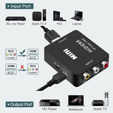 RCA to HDMI Converter,AV to HDMI,Runbod 1080P Mini RCA Composite CVBS