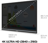 VIEWSONIC 65IN 4K COMMERCIAL LED 16/7, 350 NITS, ANDROID 14 AOSP, 4000:1, USB-C, 3X HDMI, RS232, RJ45, WI-FI/BT SLOT, DUAL 10W SPEAKERS. PRO-GRADE