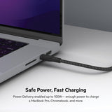 Belkin USB C to USB C Cable, 6.6ft, 100W - Type C Charger, iPhone Char