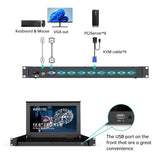 Commutateur KVM DisplayPort à 8 ports