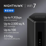 NETGEAR Nighthawk Tri-Band WiFi 7 Router (RS300) - Security Features,