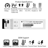 10GBASE-BX BiDi SFP+ Optical Transceiver Module Compatible with Extrem