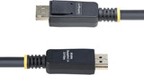StarTech.com 10ft (3m) DisplayPort 1.4 Extension Cable, DP 1.4 Port Sa