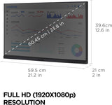 ViewSonic 22IN Frameless 1080P IPS Dual Pack HEAD-ONLY Monitors, HDMI + Displayport, ECO Packaging