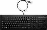 HP 125 Wired Keyboard - Cable Connectivity - USB Type A Interface - Co