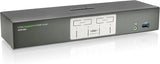 IOGEAR 4-Port 4K UHD DisplayPort Kvmp Switch with USB 3.0 Hub w/Full S