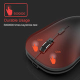 Arteck 2.4G Wireless Mouse with Nano USB Receiver Ergonomic Design Sil
