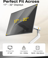 Dual-Display Monitor Arm w/ Clamp 17-27IN